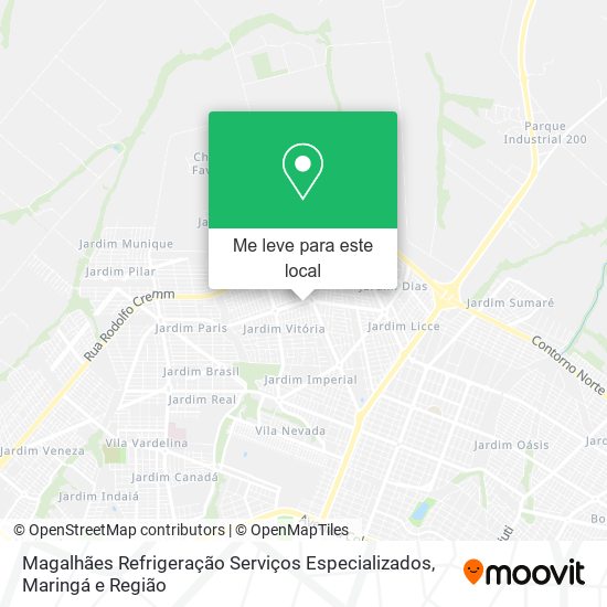 Magalhães Refrigeração Serviços Especializados mapa