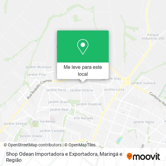 Shop Odean Importadora e Exportadora mapa