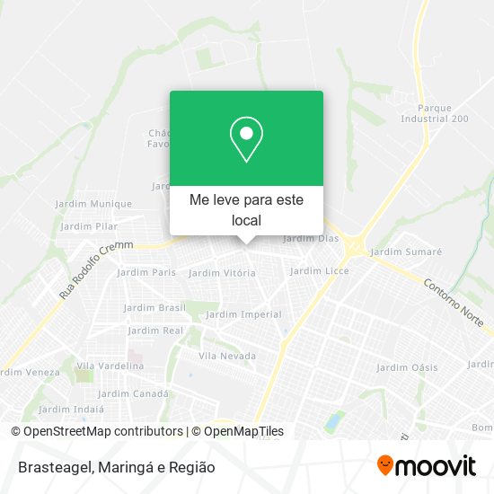 Brasteagel mapa