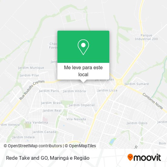 Rede Take and GO mapa