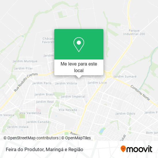 Feira do Produtor mapa