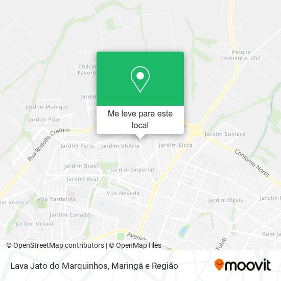 Lava Jato do Marquinhos mapa