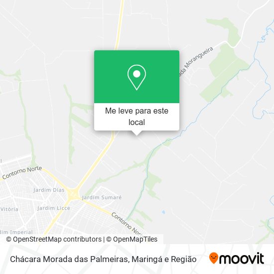 Chácara Morada das Palmeiras mapa
