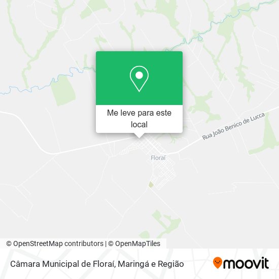 Câmara Municipal de Floraí mapa