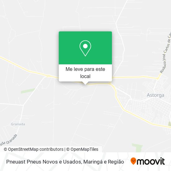Pneuast Pneus Novos e Usados mapa