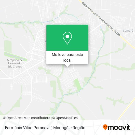 Farmácia Vilos Paranavaí mapa