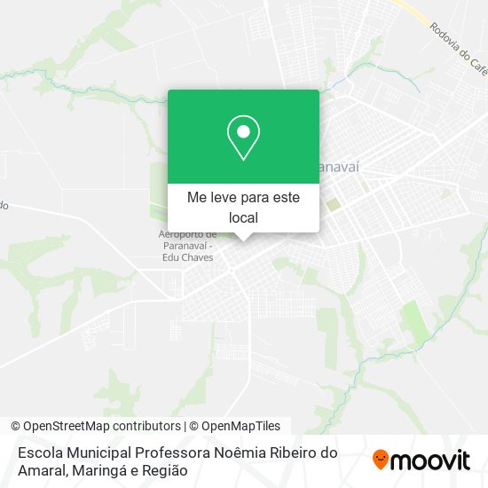 Escola Municipal Professora Noêmia Ribeiro do Amaral mapa