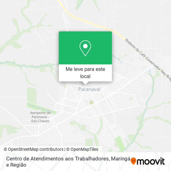 Centro de Atendimentos aos Trabalhadores mapa