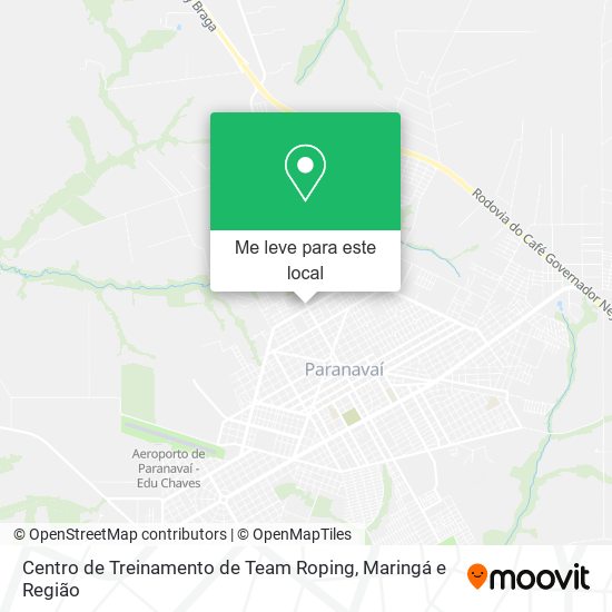 Centro de Treinamento de Team Roping mapa