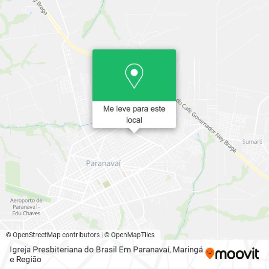 Igreja Presbiteriana do Brasil Em Paranavaí mapa