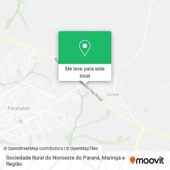 Sociedade Rural do Noroeste do Paraná mapa