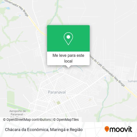 Chácara da Econômica mapa