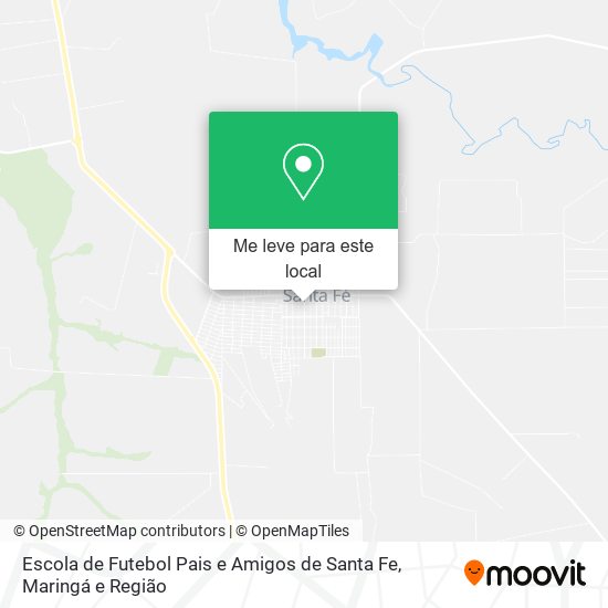 Escola de Futebol Pais e Amigos de Santa Fe mapa