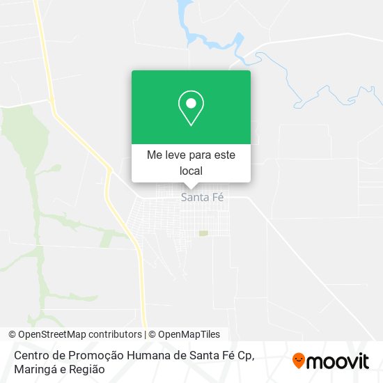 Centro de Promoção Humana de Santa Fé Cp mapa