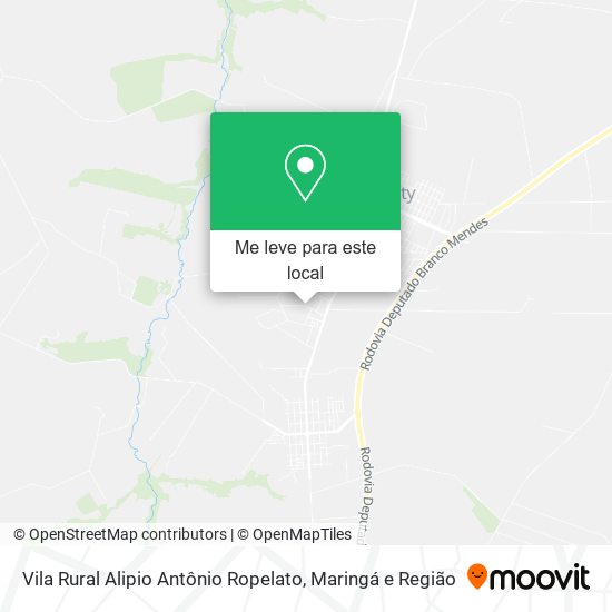 Vila Rural Alipio Antônio Ropelato mapa