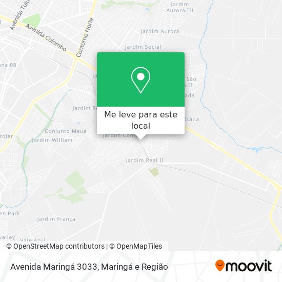 Avenida Maringá 3033 mapa
