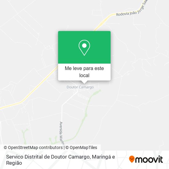 Servico Distrital de Doutor Camargo mapa