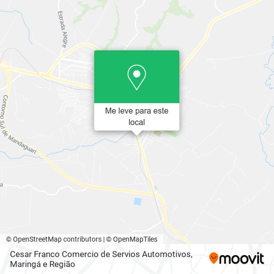 Cesar Franco Comercio de Servios Automotivos mapa