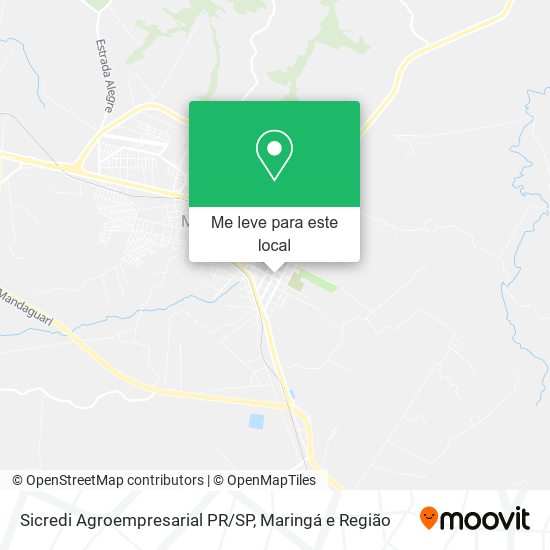 Sicredi Agroempresarial PR/SP mapa