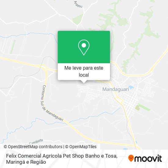 Felix Comercial Agrícola Pet Shop Banho e Tosa mapa