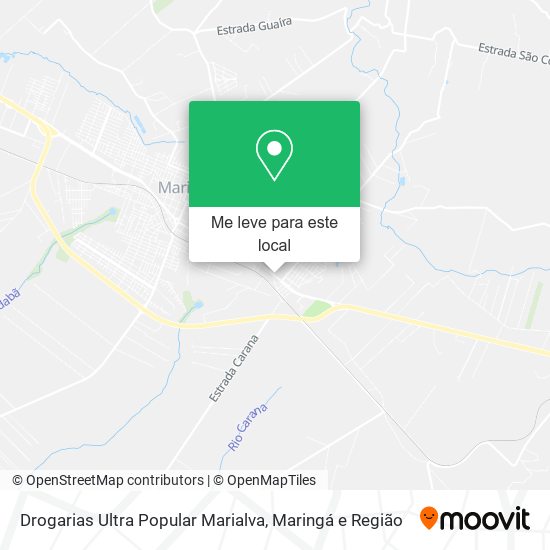 Drogarias Ultra Popular Marialva mapa