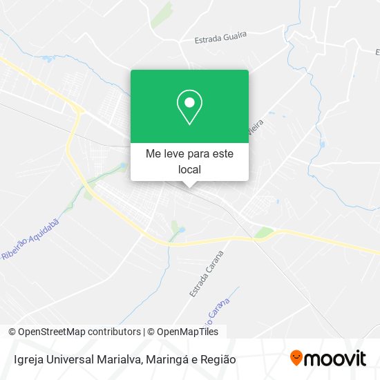 Igreja Universal Marialva mapa