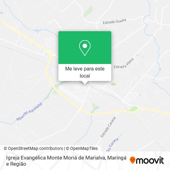 Igreja Evangélica Monte Moriá de Marialva mapa