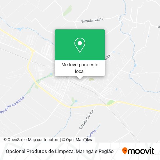 Opcional Produtos de Limpeza mapa