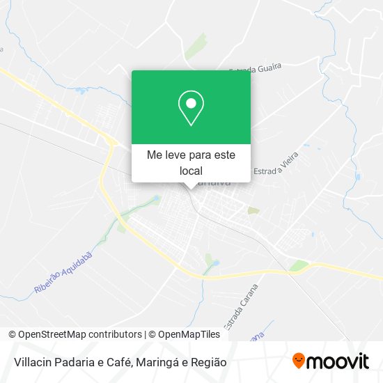 Villacin Padaria e Café mapa