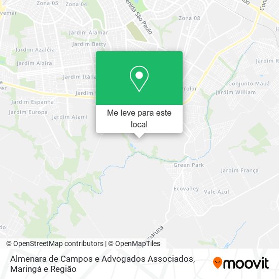 Almenara de Campos e Advogados Associados mapa