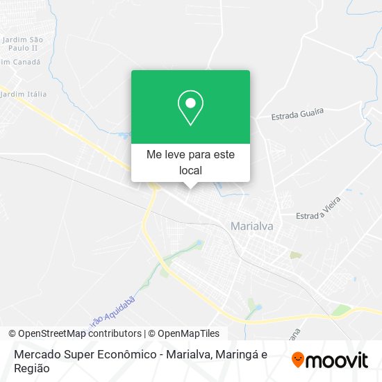 Mercado Super Econômico - Marialva mapa