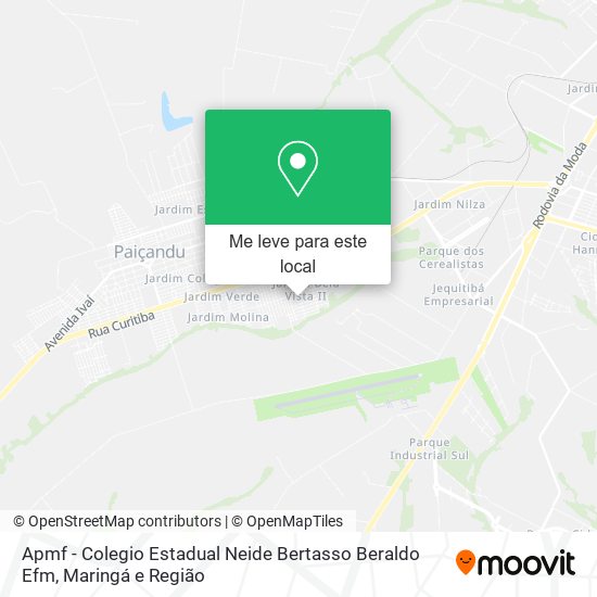 Apmf - Colegio Estadual Neide Bertasso Beraldo Efm mapa