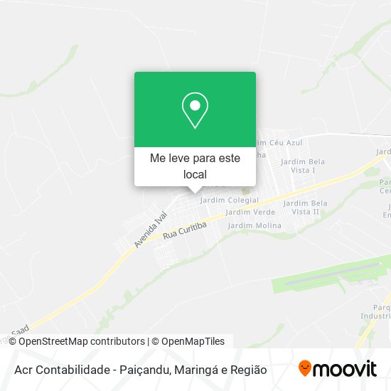 Acr Contabilidade - Paiçandu mapa