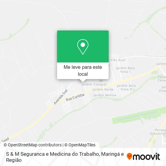 S & M Seguranca e Medicina do Trabalho mapa