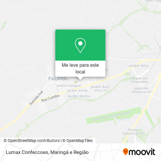 Lumax Confeccoes mapa