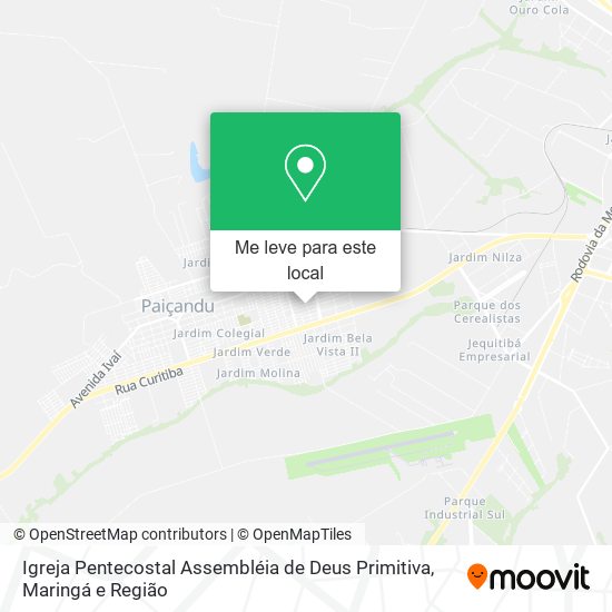 Igreja Pentecostal Assembléia de Deus Primitiva mapa