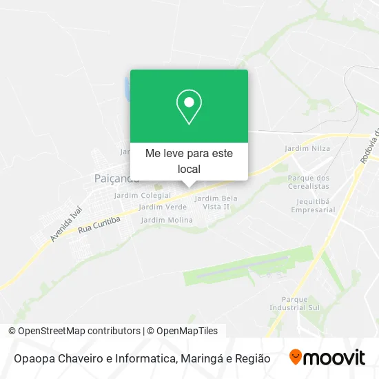 Opaopa Chaveiro e Informatica mapa