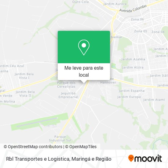 Rbl Transportes e Logistica mapa