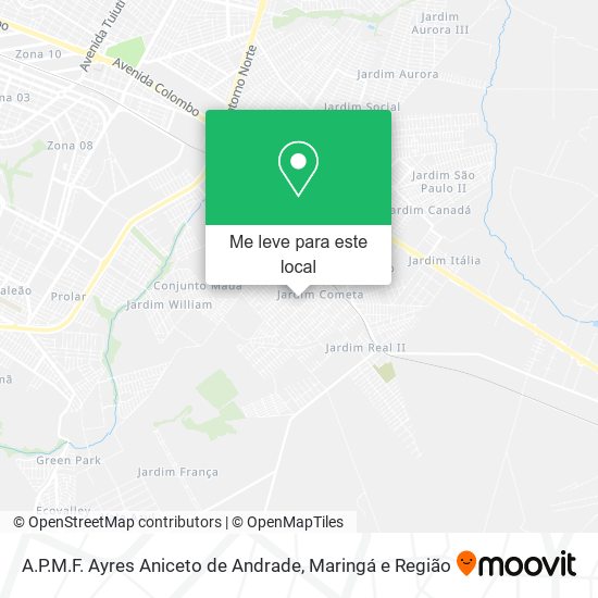 A.P.M.F. Ayres Aniceto de Andrade mapa