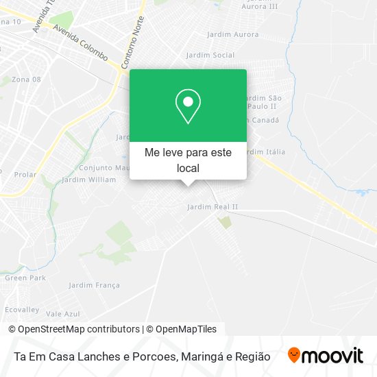 Ta Em Casa Lanches e Porcoes mapa