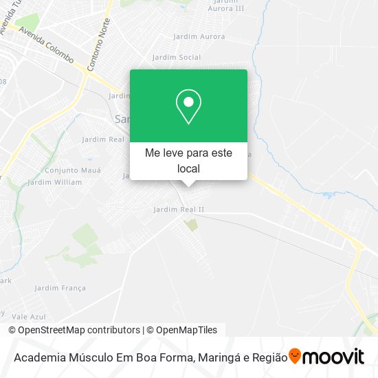 Academia Músculo Em Boa Forma mapa