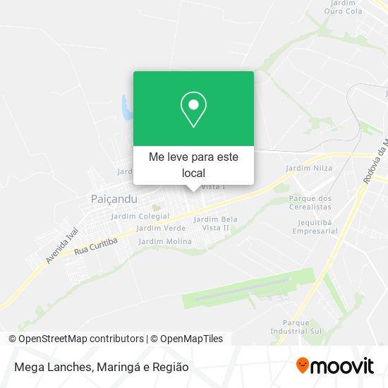 Mega Lanches mapa
