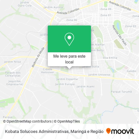Kobata Solucoes Administrativas mapa
