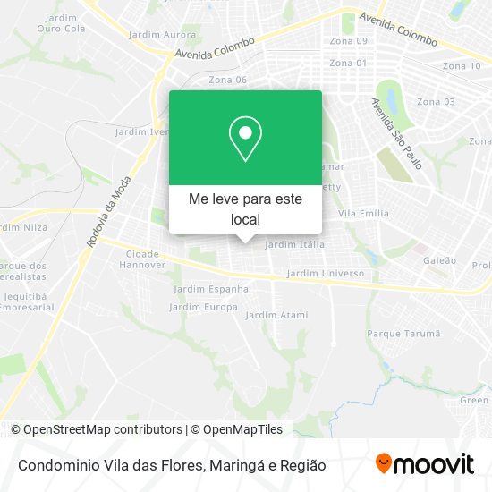 Condominio Vila das Flores mapa