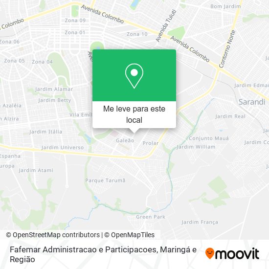 Fafemar Administracao e Participacoes mapa