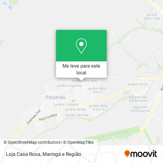 Loja Casa Rosa mapa