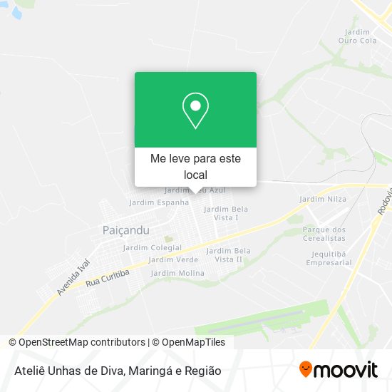 Ateliê Unhas de Diva mapa