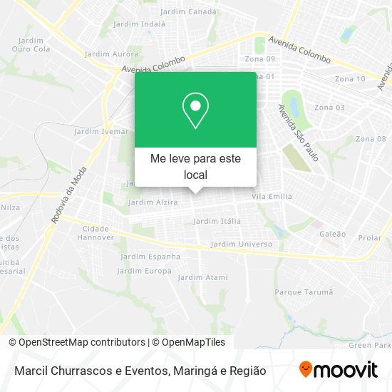 Marcil Churrascos e Eventos mapa