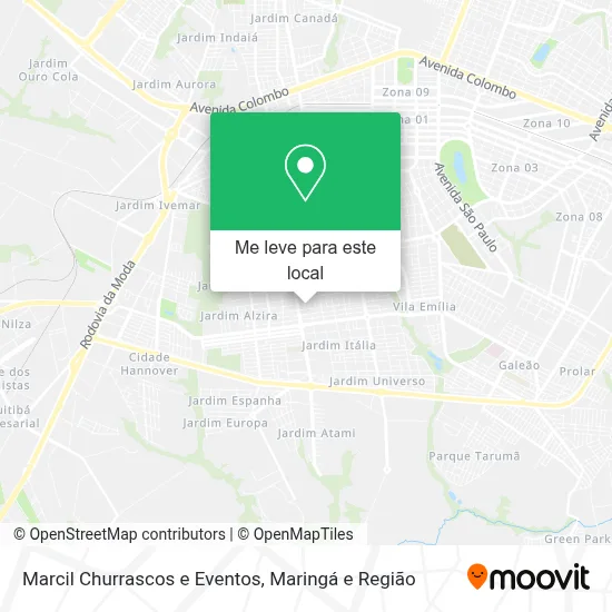 Marcil Churrascos e Eventos mapa