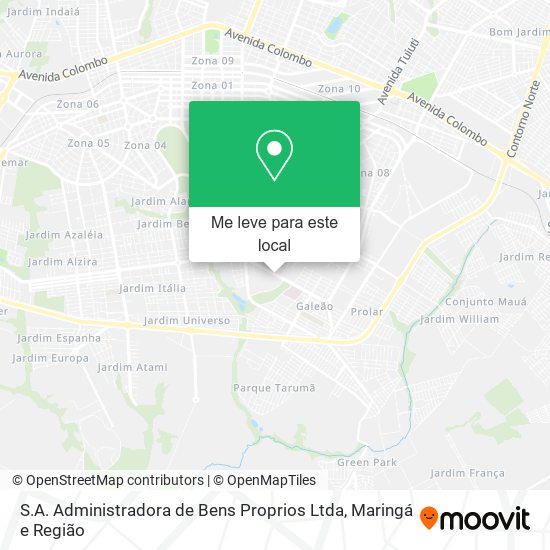 S.A. Administradora de Bens Proprios Ltda mapa